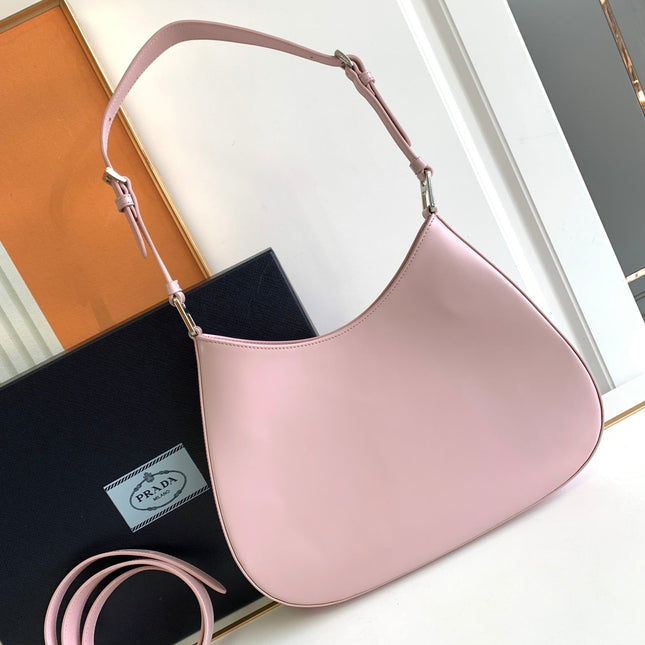 CLEO 30 PINK BRUSHED LEATHER SHOULDER BAG