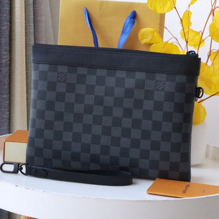 POCHETTE TO GO 30 DAMIER CANVAS