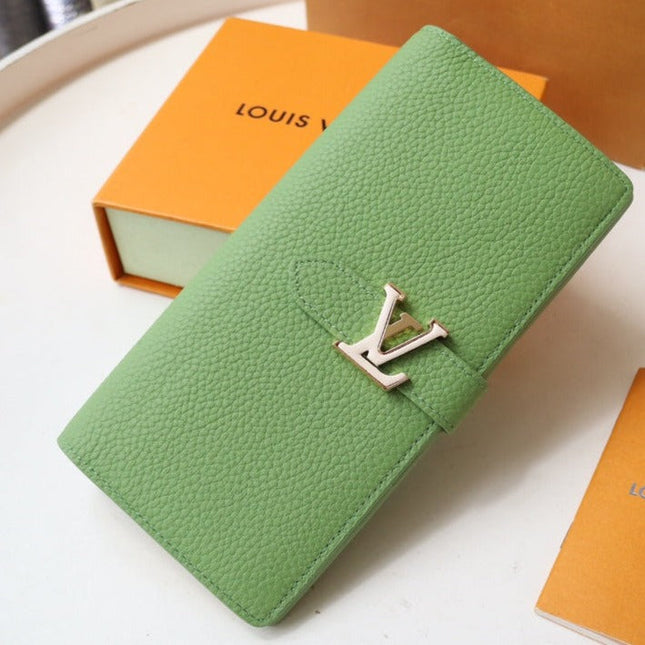 VERTICAL WALLET CAPUCINES GREEN