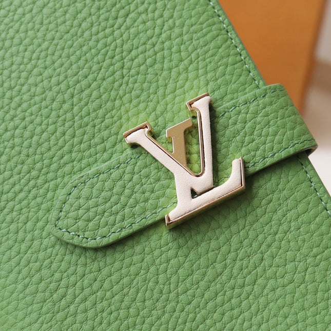 VERTICAL WALLET CAPUCINES GREEN