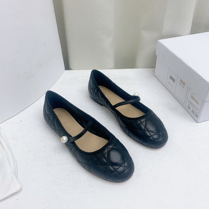 CD BALLET FLAT BLACK MOP MIDDLE