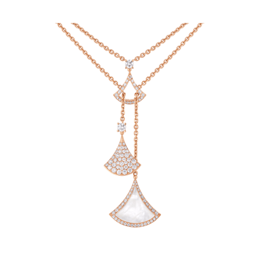 DREAM DOUBLE CHAIN PINK GOLD NECKLACE