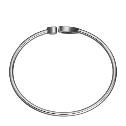 HAPPY HEART ONYX BRACELET SILVER DIAMOND