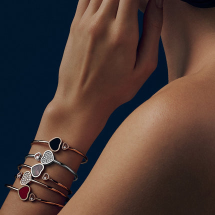 HAPPY HEART PINK GOLD BRACELET DIAMOND