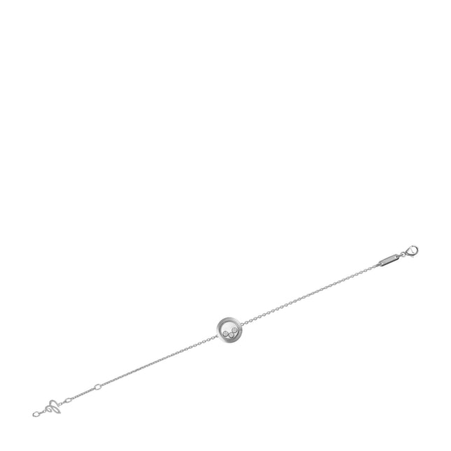 HAPPY HEART BRACELET SILVER 3 DIAMOND