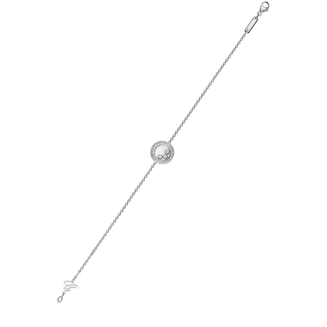 HAPPY HEART SILVER DIAMOND BRACELET