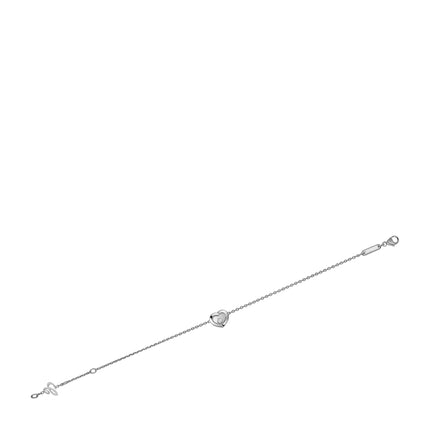 HAPPY HEART BRACELET SILVER 1 DIAMOND