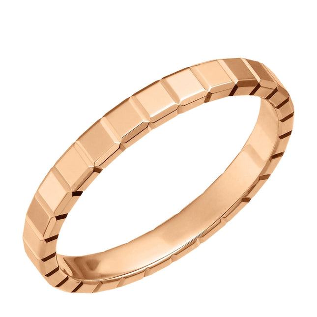 ICE CUBA RING PINK GOLD