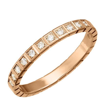 ICE CUBA RING PINK GOLD FULL DIAMOND