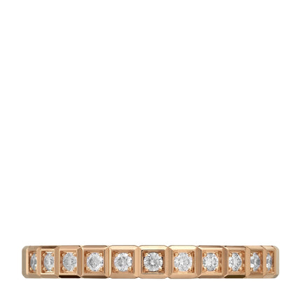 ICE CUBA RING PINK GOLD FULL DIAMOND