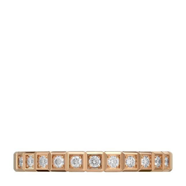ICE CUBA RING PINK GOLD FULL DIAMOND