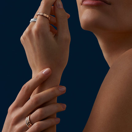 ICE CUBA RING PINK GOLD