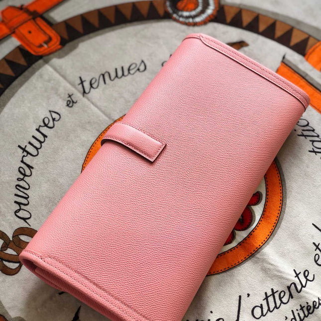 JIGE ELAN 29 CLUTCH IN BALLERINA PINK CALFSKIN