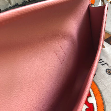 JIGE ELAN 29 CLUTCH IN BALLERINA PINK CALFSKIN