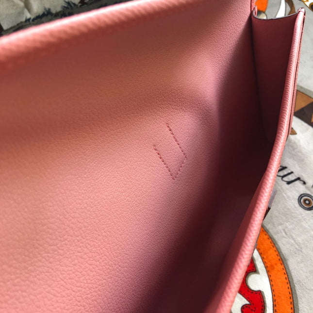 JIGE ELAN 29 CLUTCH IN BALLERINA PINK CALFSKIN