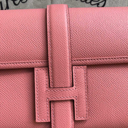 JIGE ELAN 29 CLUTCH IN BALLERINA PINK CALFSKIN