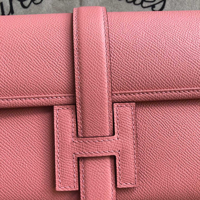 JIGE ELAN 29 CLUTCH IN BALLERINA PINK CALFSKIN