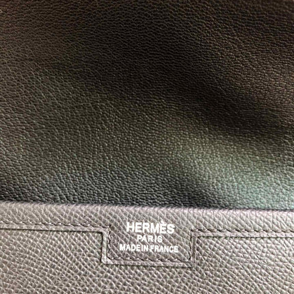 JIGE ELAN 29 CLUTCH IN BLACK CALFSKIN