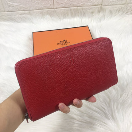 HM SILK'IN CLASSIC WALLET 20 APPLE GRAINED CALFSKIN