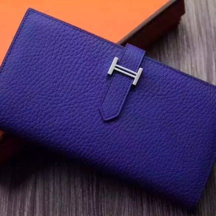 HM BEARN WALLET 17.5 TOGO SILVER HARDWARE