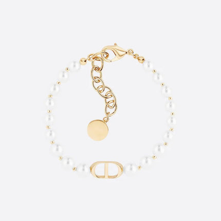 THE CD LETTER SIMPLE PEARL BRACELET