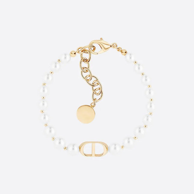 THE CD LETTER SIMPLE PEARL BRACELET