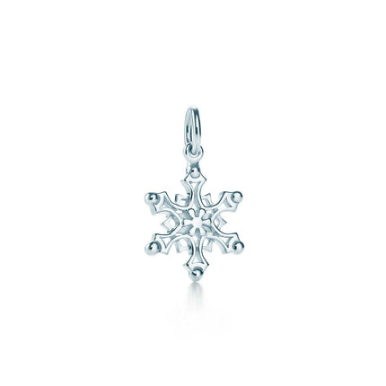 STERLING SILVER SNOWFLAKE PENDANT NECKLACE