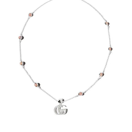 GG DOUBLE G MOTHER-OF-PEARL NECKLACE
