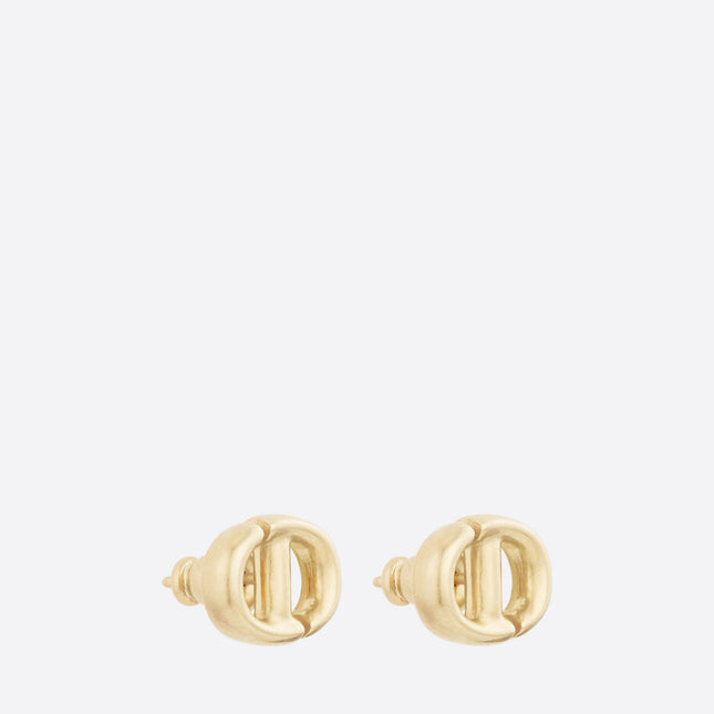 PETIT CD STUD EARRINGS GOLD