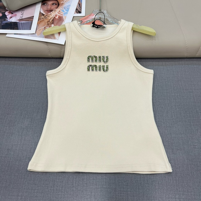 Miu Hand-beaded camisole