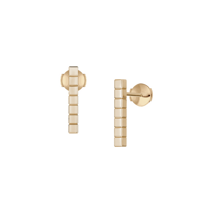 ICE CUBE PINK GOLD EARRINGS