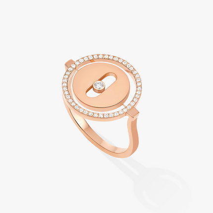 LUCKY MOVE PINK GOLD DIAMOND RING