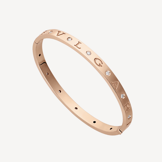 ZERO 1 PINK GOLD 12 DIAMONDS BRACELET