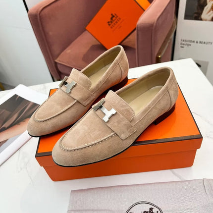 PARIS LOAFER PASTEL PINK SUEDE