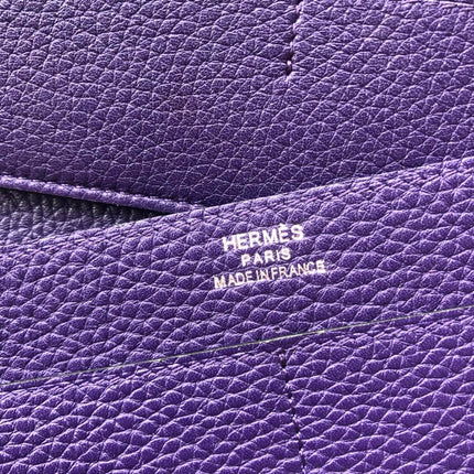 TOGO PASSPORT HOLDER 20 IN ROYAL PURPLE CALFSKIN