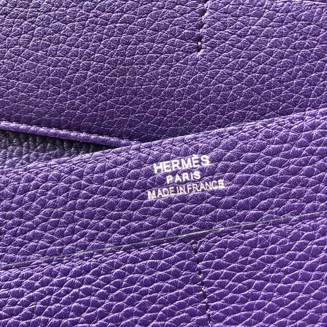 TOGO PASSPORT HOLDER 20 IN ROYAL PURPLE CALFSKIN