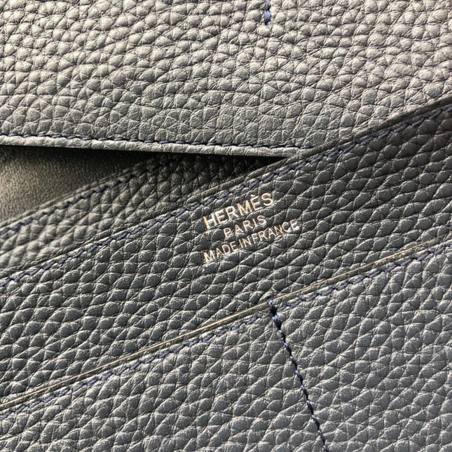 TOGO PASSPORT HOLDER 20 IN DARK GRAY CALFSKIN