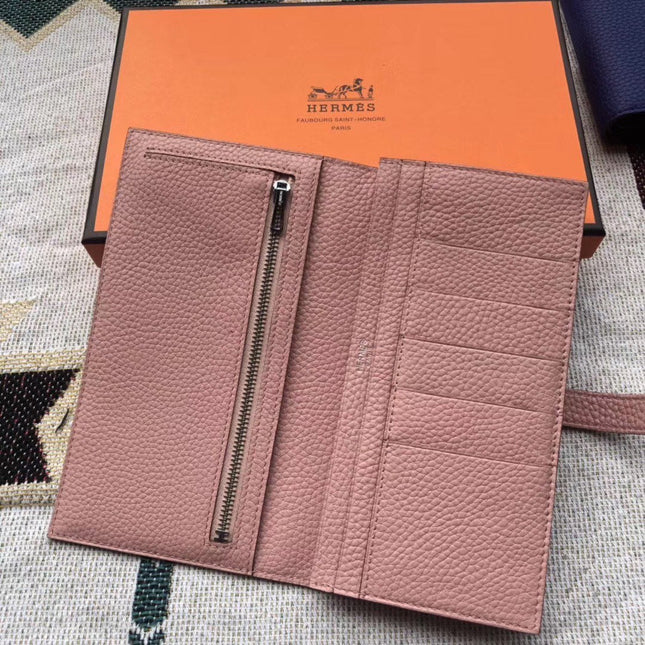 BEARN LONG 17 WALLET IN CREPE PINK EPSOM LEATHER