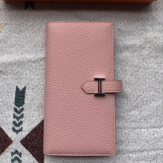 BEARN LONG 17 WALLET IN CREPE PINK EPSOM LEATHER