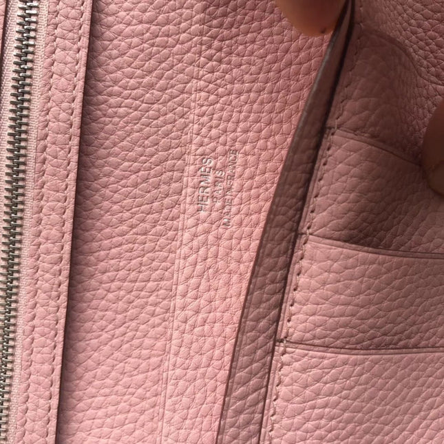 BEARN LONG 17 WALLET IN CREPE PINK EPSOM LEATHER