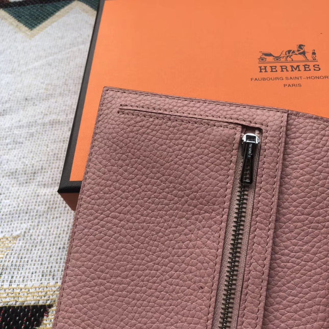 BEARN LONG 17 WALLET IN CREPE PINK EPSOM LEATHER