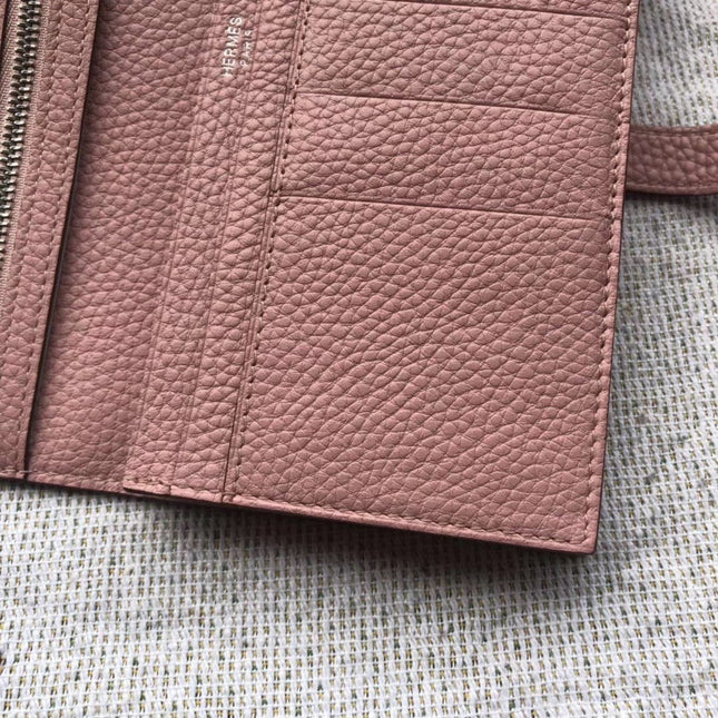 BEARN LONG 17 WALLET IN CREPE PINK EPSOM LEATHER