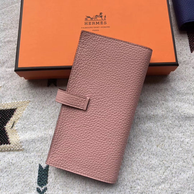 BEARN LONG 17 WALLET IN CREPE PINK EPSOM LEATHER
