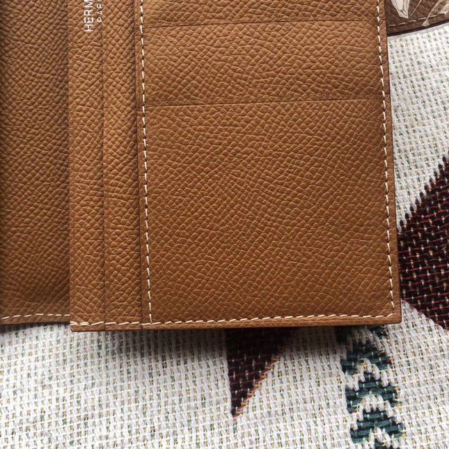 BEARN LONG 17 WALLET IN BRONZE BROWN EPSOM LEATHER