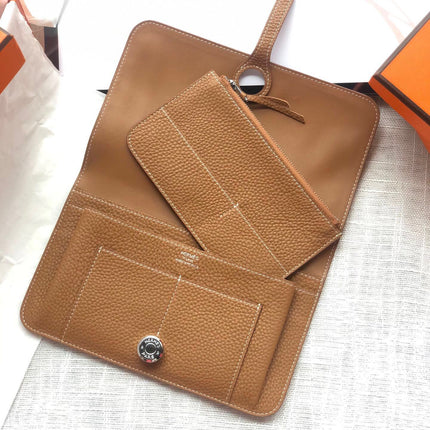 HM Dogon Wallet 20 Tan Togo Shw