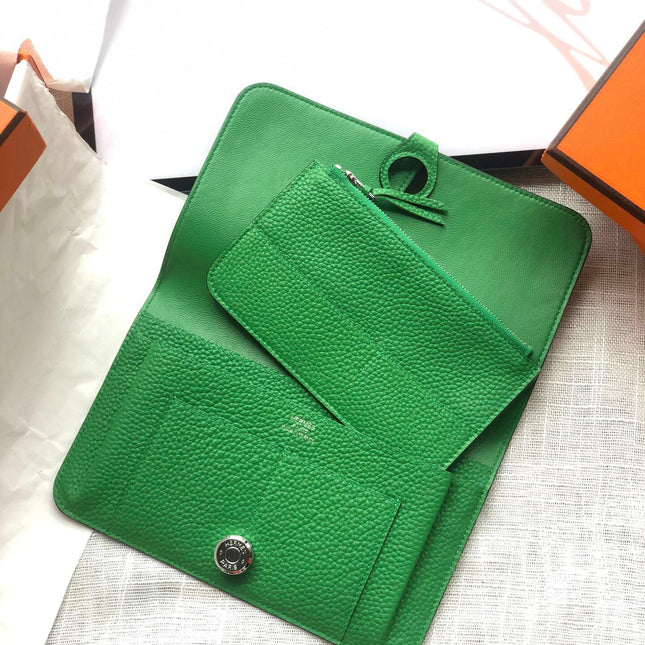 HM Dogon Wallet 20 Green Togo Shw