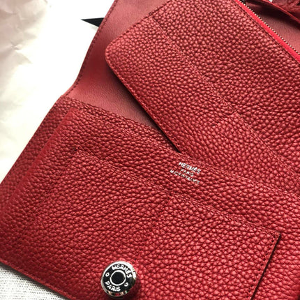 HM Dogon Wallet 20 Red Togo Shw