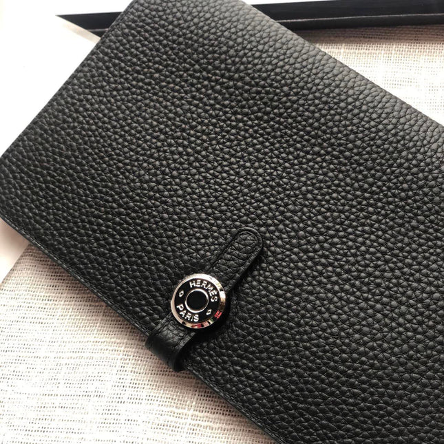 HM Dogon Wallet 20 Black Togo Shw