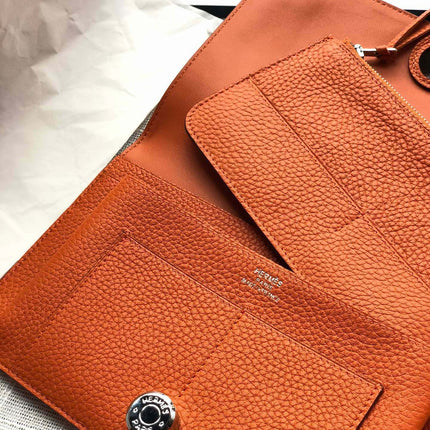 HM Dogon Wallet 20 Orange Togo Shw