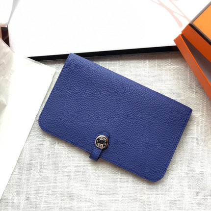 HM DOGON WALLET 20 AZURE CALFSKIN